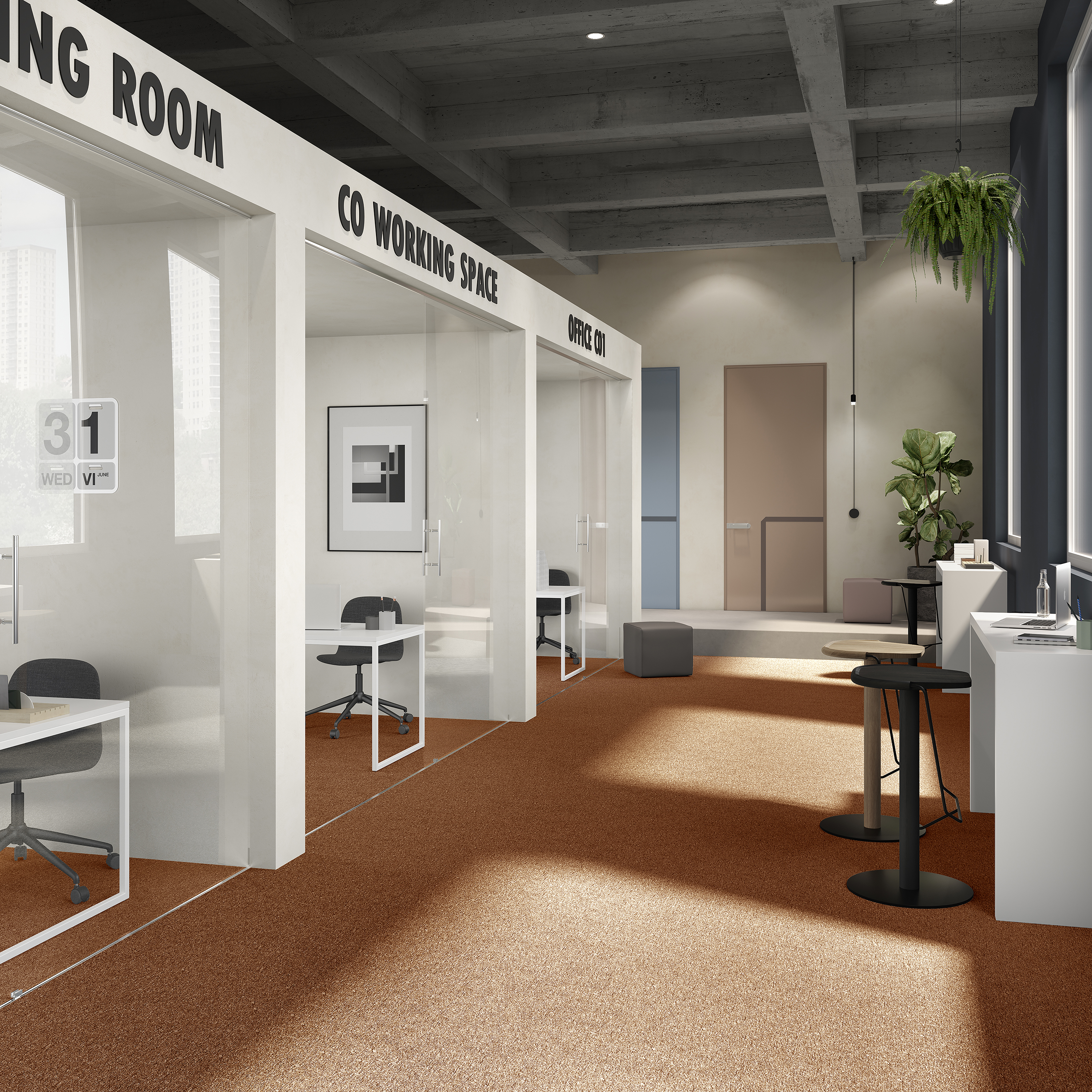 Ковровая плитка Medusa Tile 84 (500*500*5 мм) — купить в Брянске