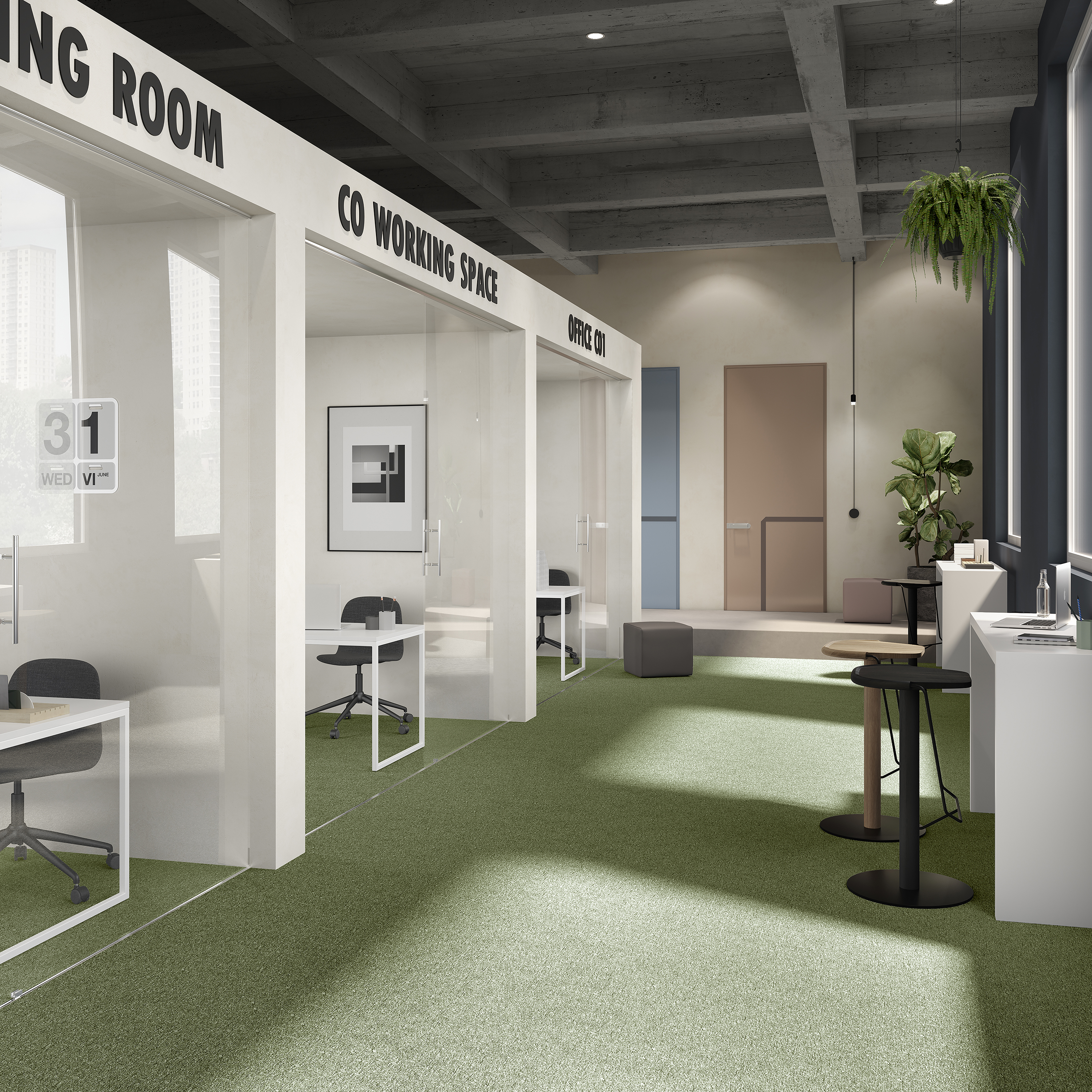 Ковровая плитка Medusa Tile 21 (500*500*5 мм) — купить в Брянске