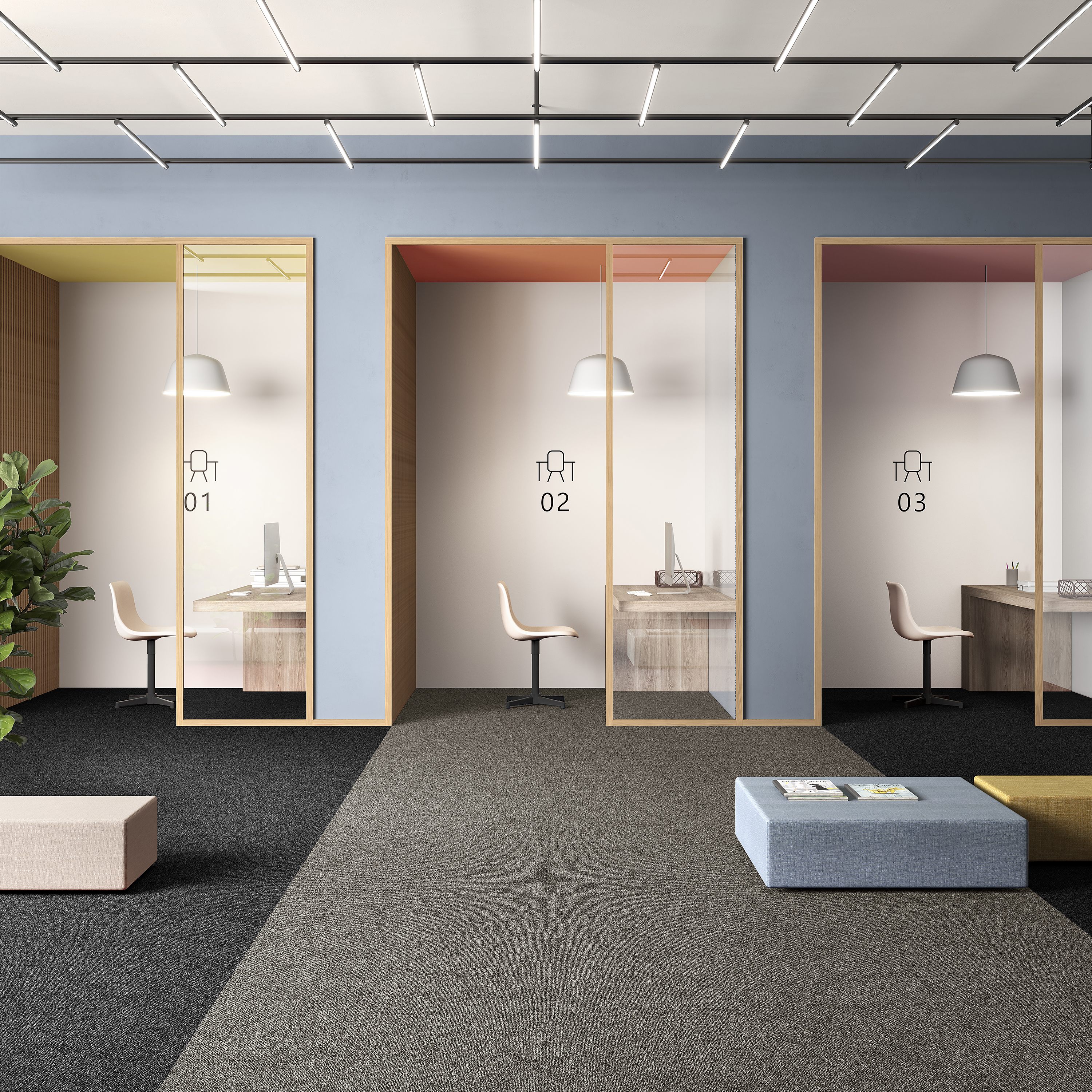 Ковровая плитка Medusa Tile 40 (500*500*5 мм) — купить в Брянске