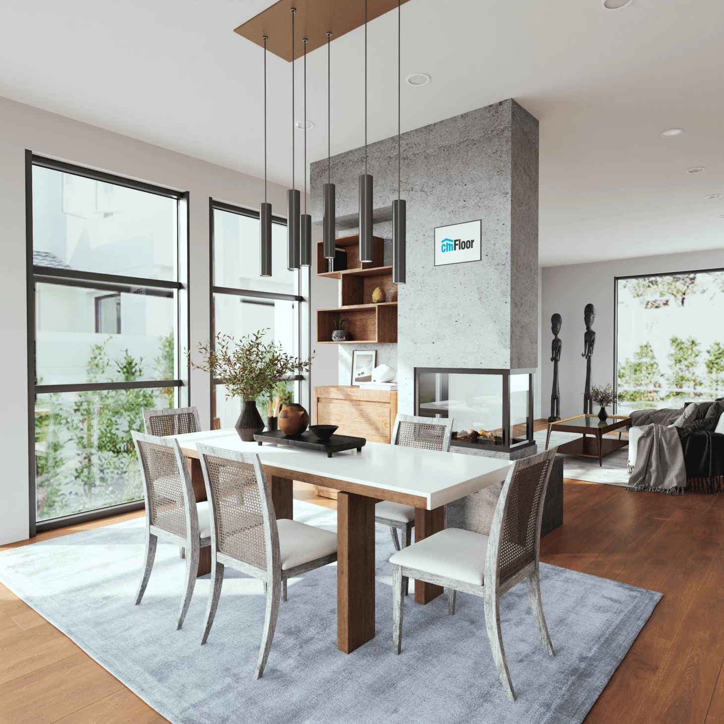 SPC плитка для пола Дуб Корица (1220*180*4 мм) — купить в Брянске