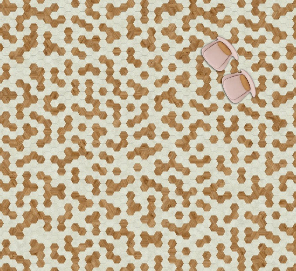 Виниловая плитка "Moduleo" Moods Hexagon 322 (226,32*196*2,5 мм) — купить в Брянске