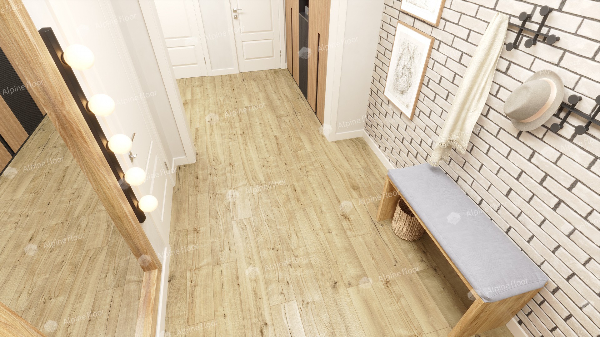 Ламинат "Alpine Floor" Дуб Эмпуриабрава (1285*192*8 мм) — купить в Брянске