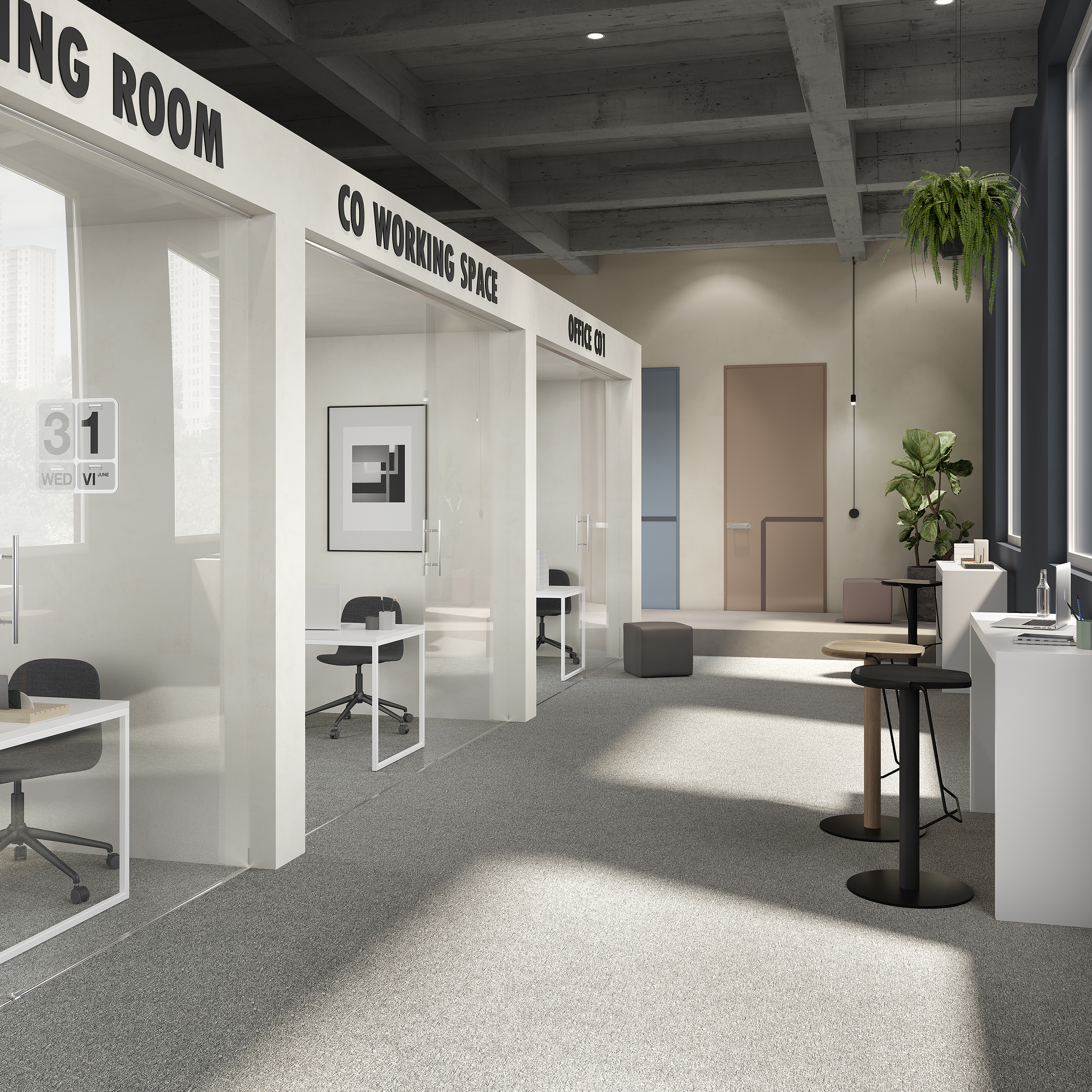 Ковровая плитка Medusa Tile 94 (500*500*5 мм) — купить в Брянске