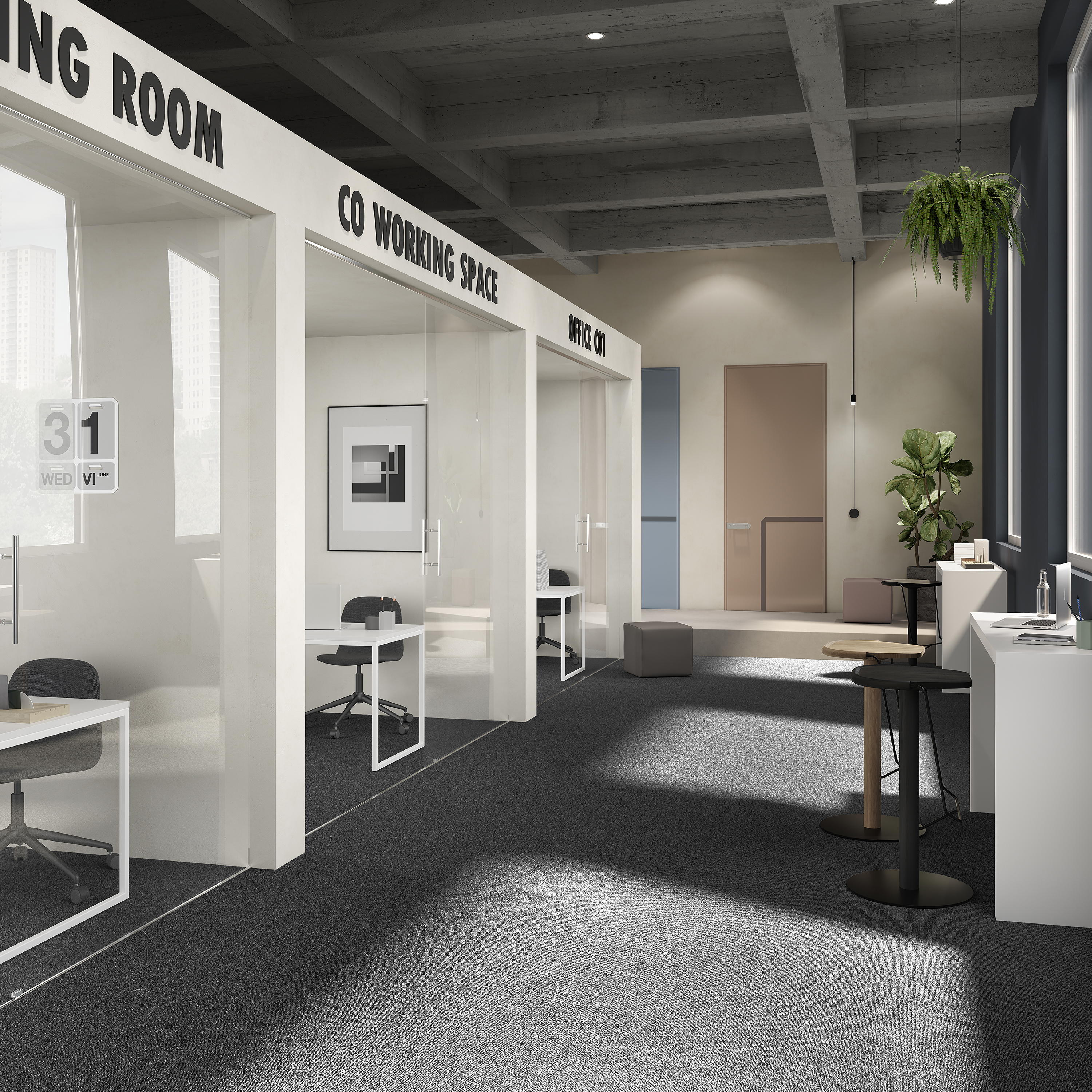 Ковровая плитка Medusa Tile 99 (500*500*5 мм) — купить в Брянске