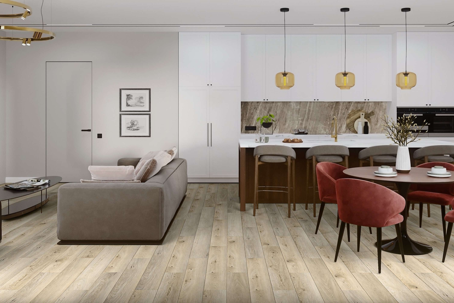 SPC ламинат «Damy Floor» Дуб Кавказский (1220*180*4 мм) — купить в Брянске