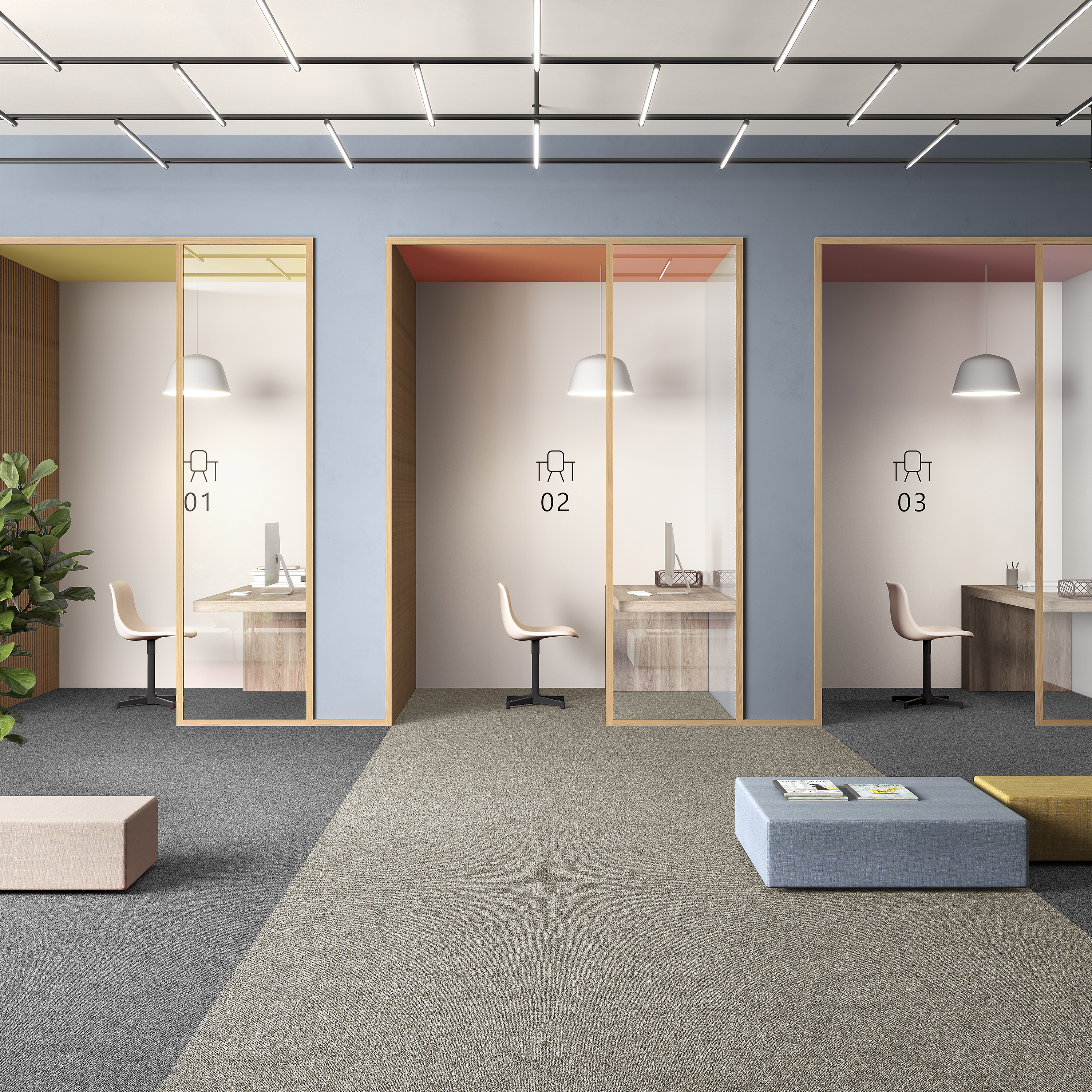 Ковровая плитка Medusa Tile 33 (500*500*5 мм) — купить в Брянске