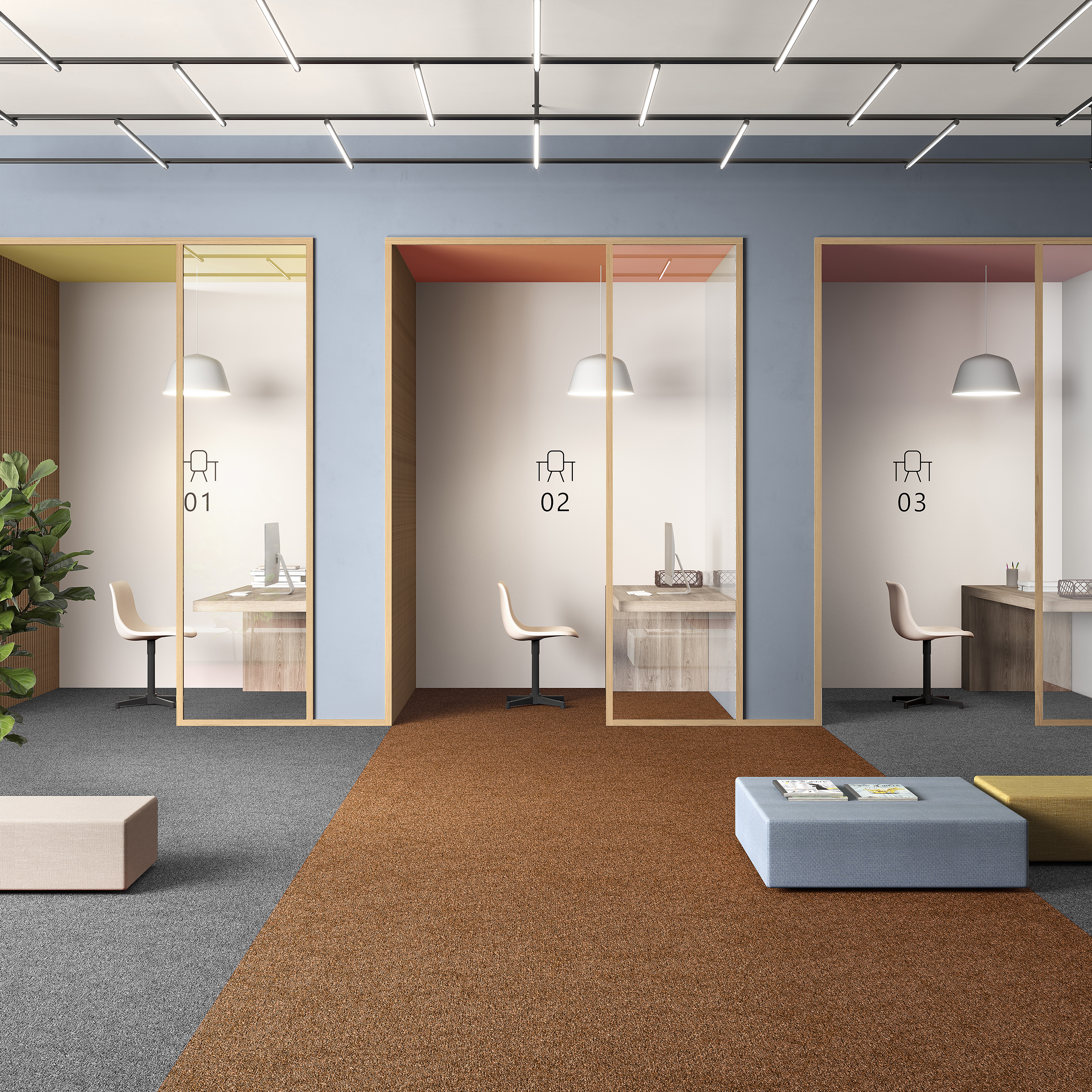 Ковровая плитка Medusa Tile 84 (500*500*5 мм) — купить в Брянске