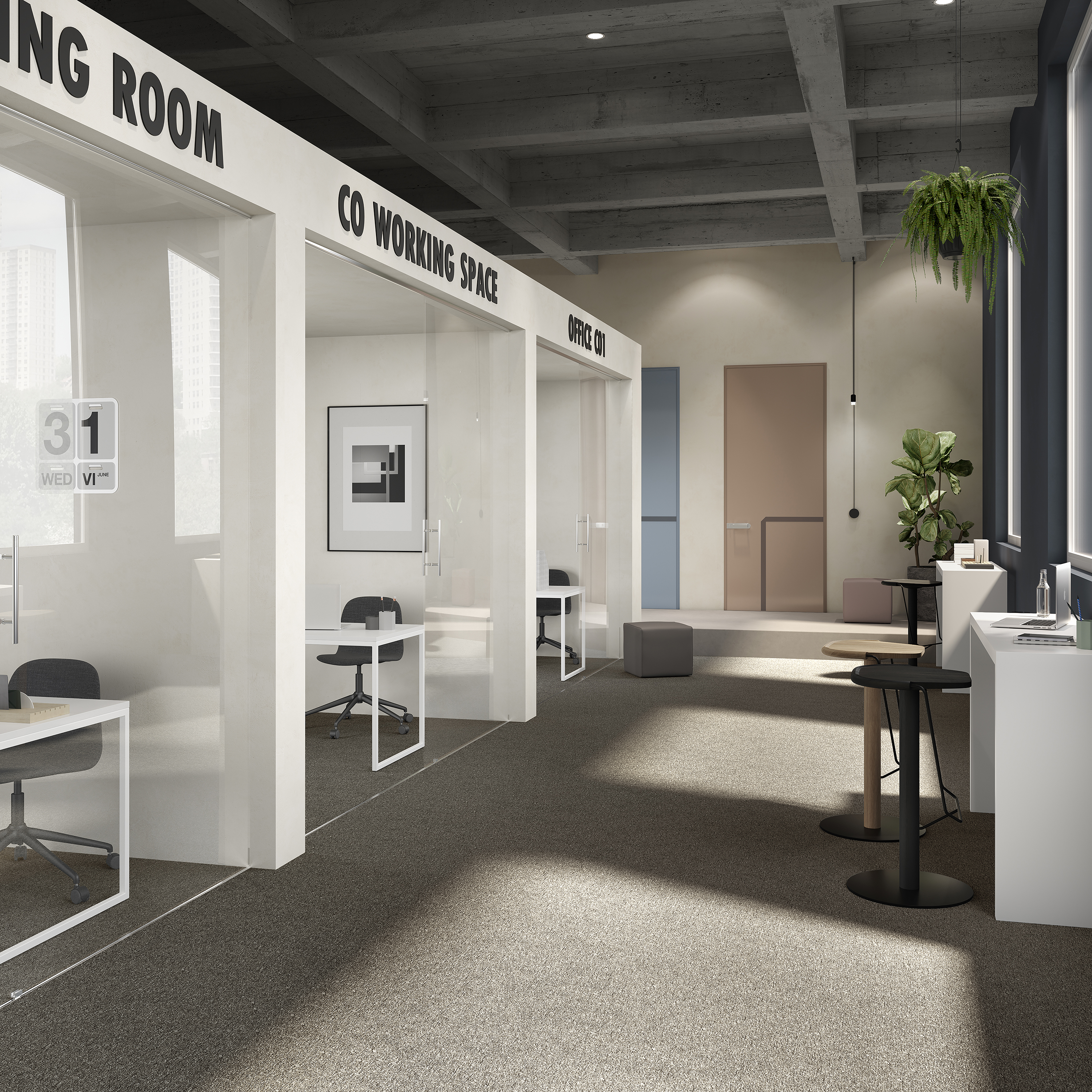 Ковровая плитка Medusa Tile 43 (500*500*5 мм) — купить в Брянске