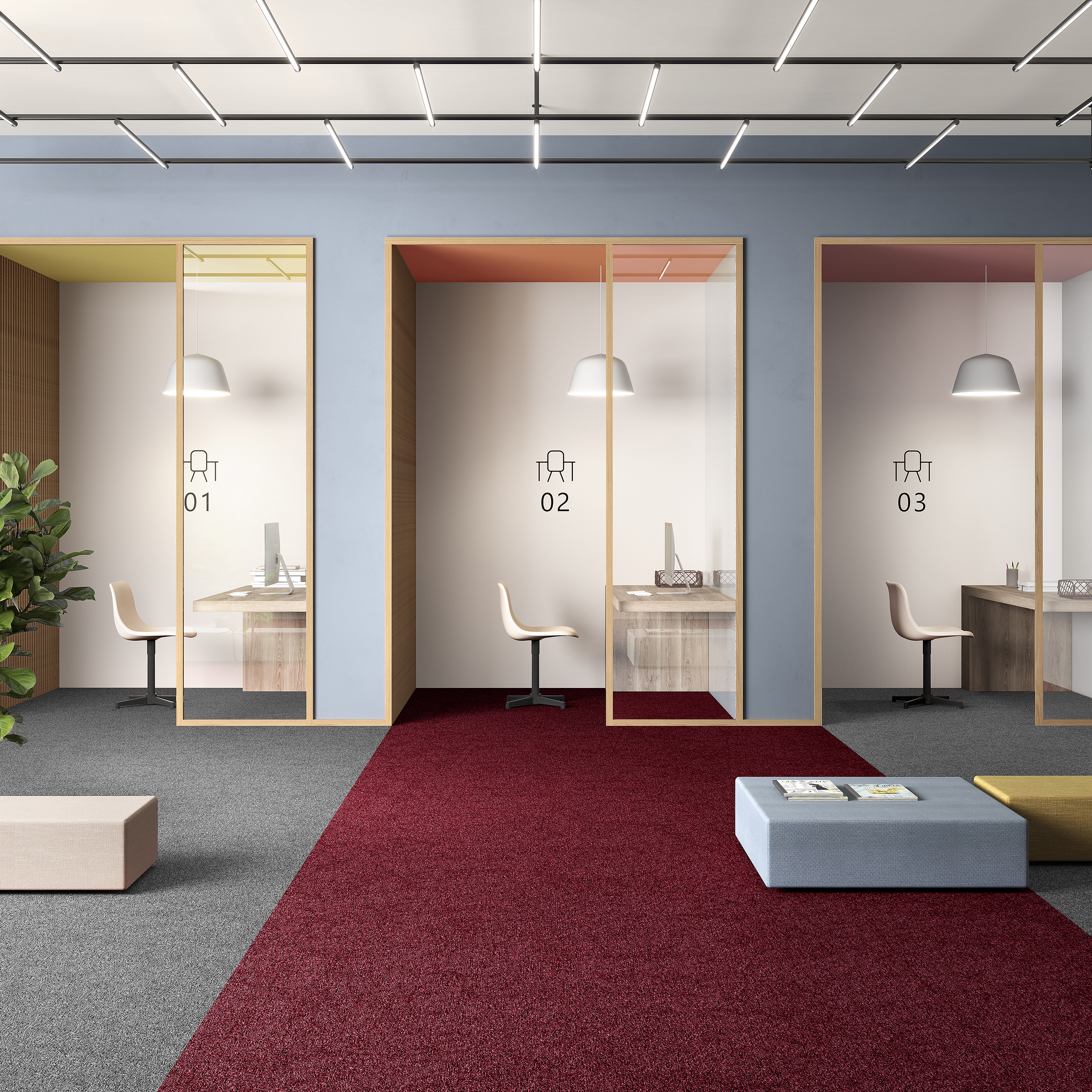 Ковровая плитка Medusa Tile 11 (500*500*5 мм) — купить в Брянске