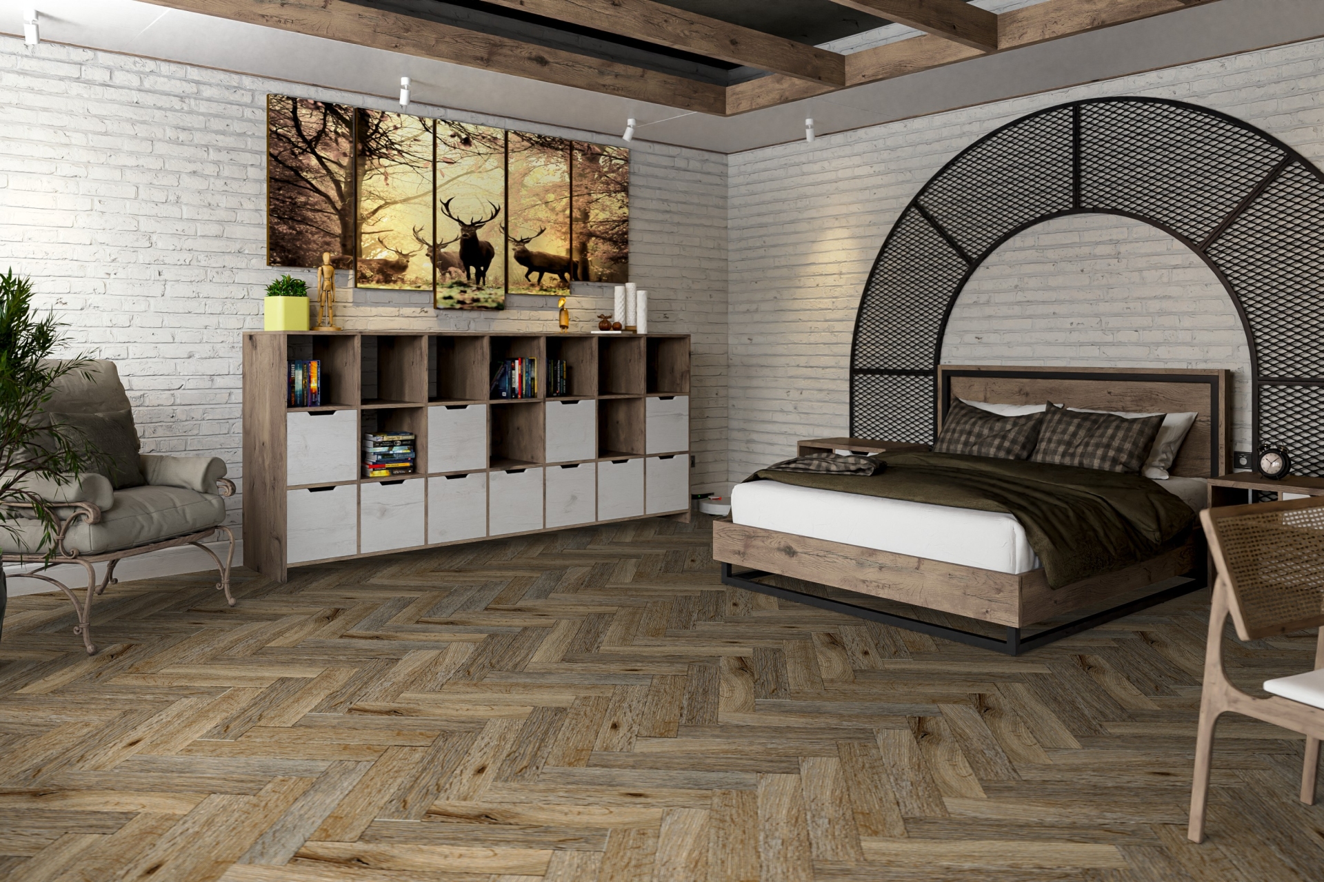 Усовершенствованная кварц-виниловая плитка «Damy Floor» Ковентри (590*118*2,5 мм) — купить в Брянске