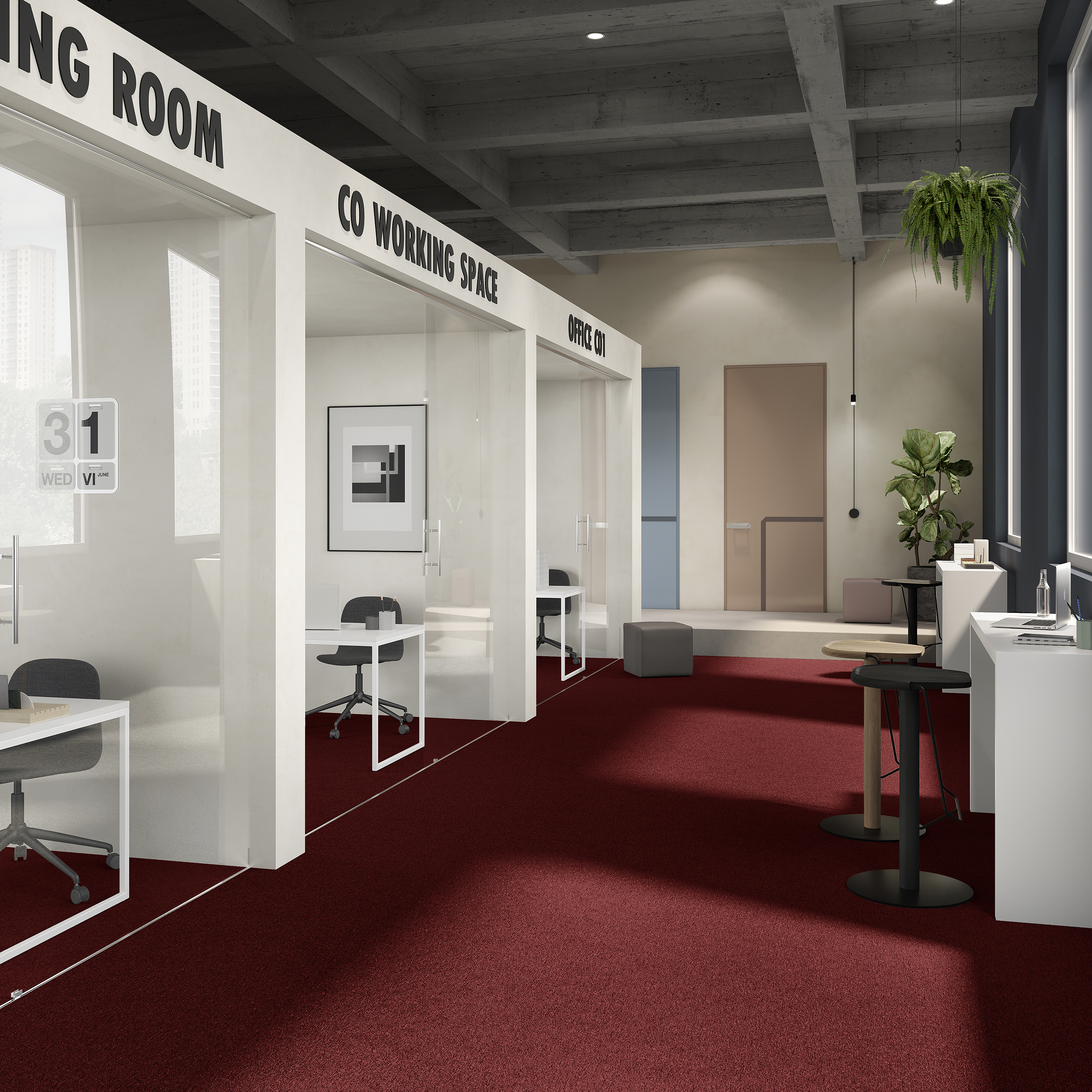 Ковровая плитка Medusa Tile 11 (500*500*5 мм) — купить в Брянске