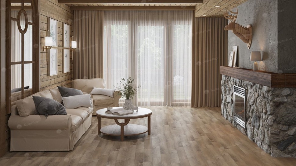 Виниловая плитка "Alpine Floor" Parquet LVT Дуб Синистра (590*118*2,5 мм) — купить в Брянске