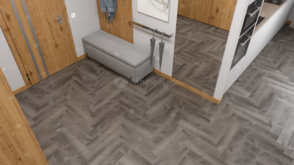 Виниловая плитка "Alpine Floor" Parquet LVT Дуб Мерга (590*118*2,5 мм) — купить в Брянске