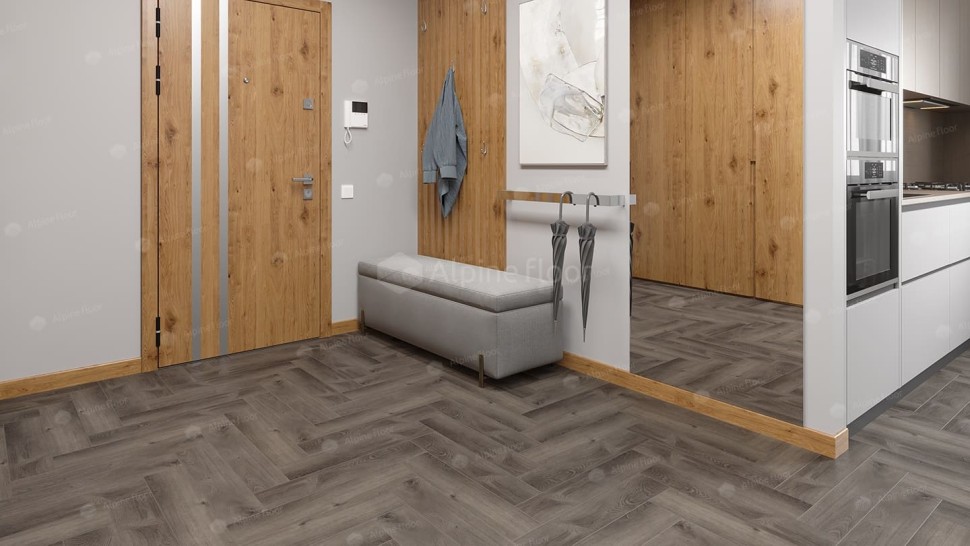 Виниловая плитка "Alpine Floor" Parquet LVT Дуб Мерга (590*118*2,5 мм) — купить в Брянске