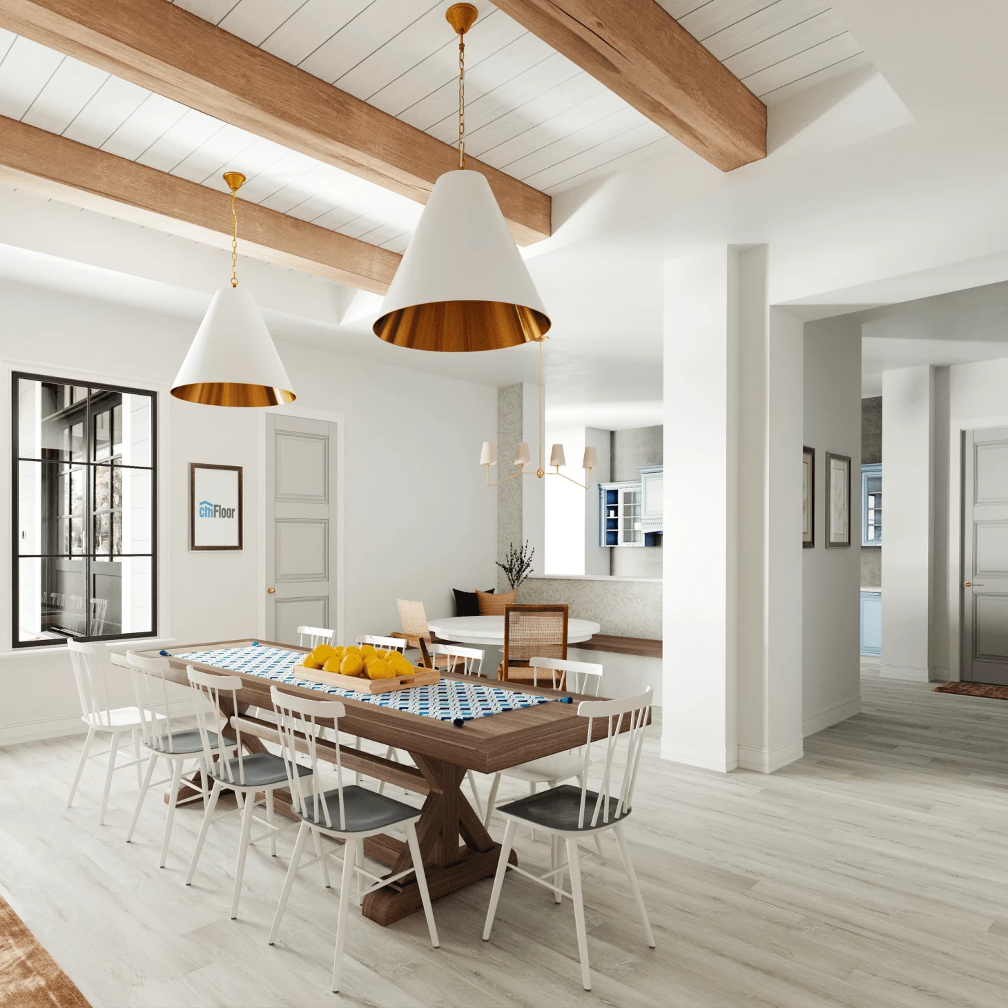 SPC плитка для пола Дуб Ледяной (1220*180*4 мм) — купить в Брянске