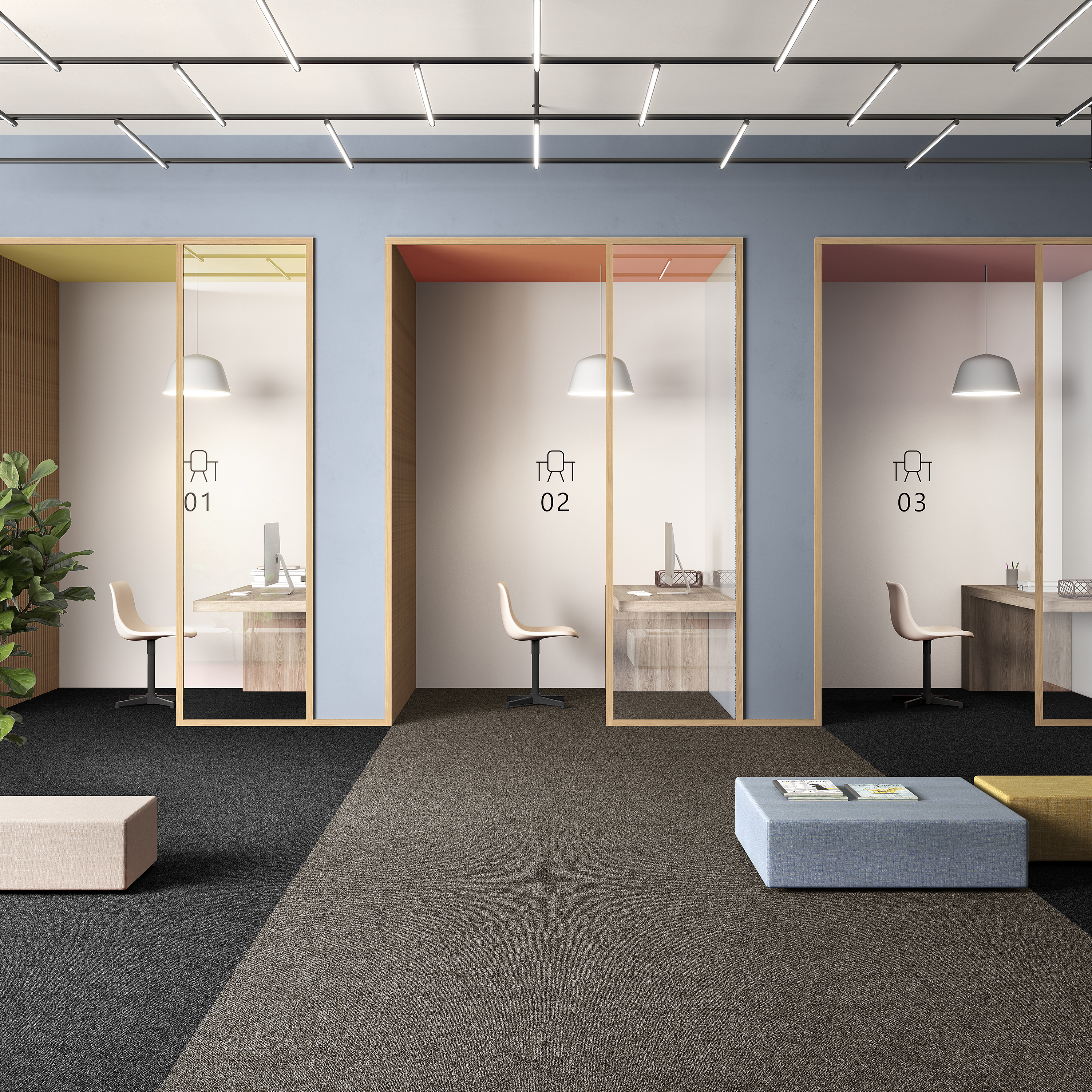 Ковровая плитка Medusa Tile 43 (500*500*5 мм) — купить в Брянске