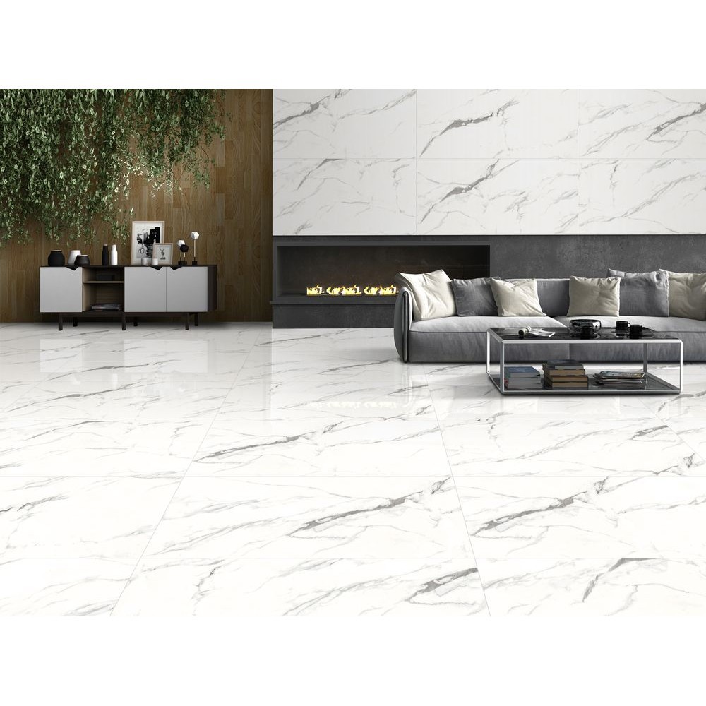 Керамогранит "Ennface" 600*1200 Polaris Glossy Полированный Белый — купить в Брянске