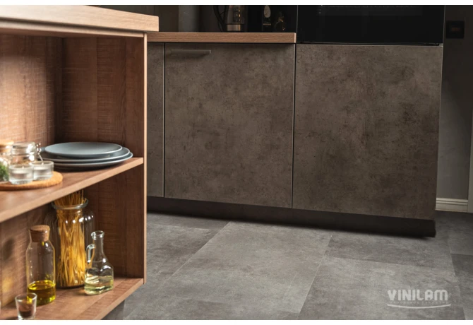 Кварц-винил Цемент Стальной (950*475*2,5 мм) — купить в Брянске