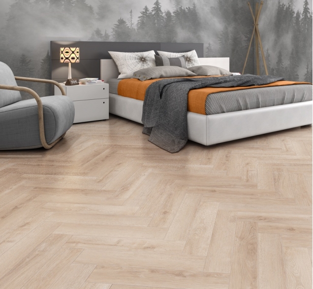 Виниловый ламинат SPC "Cronafloor" Herringbone Дуб Дижон (640*128*4,5 мм) — купить в Брянске