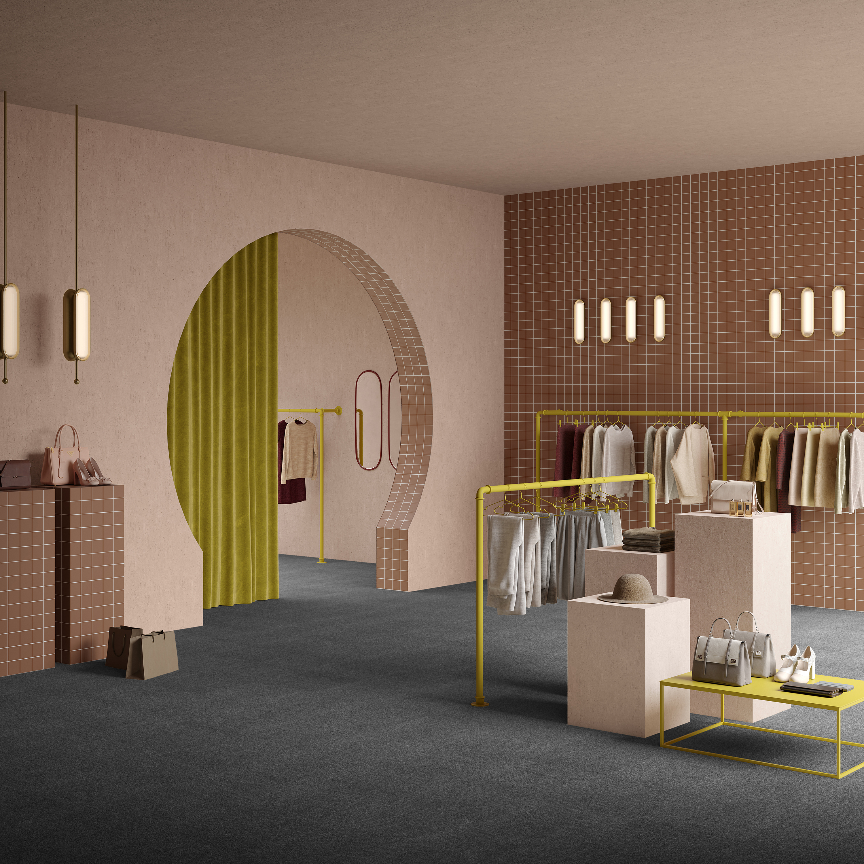 Ковровая плитка Mantra Tile 98 (500*500*6 мм) — купить в Брянске