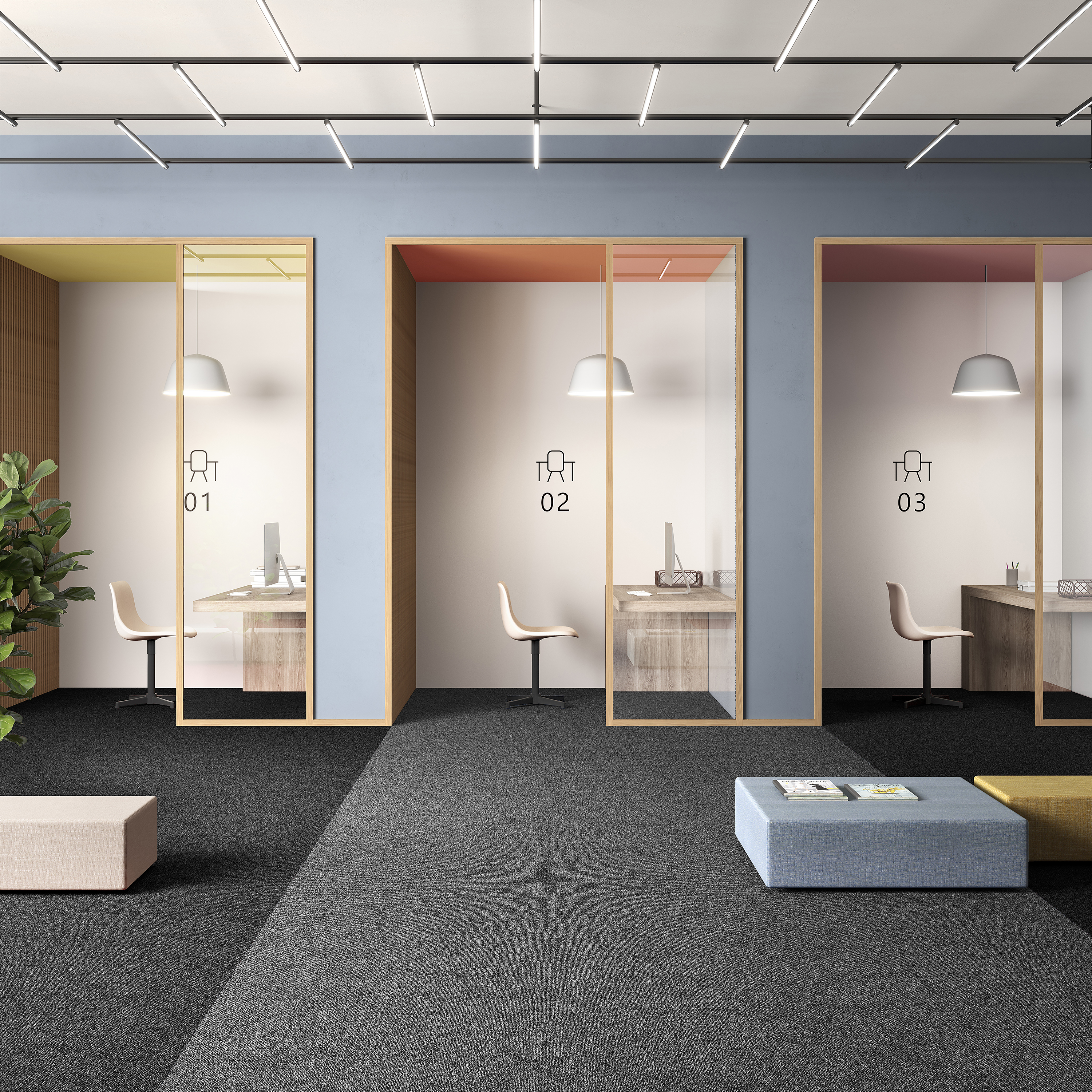 Ковровая плитка Medusa Tile 98 (500*500*5 мм) — купить в Брянске