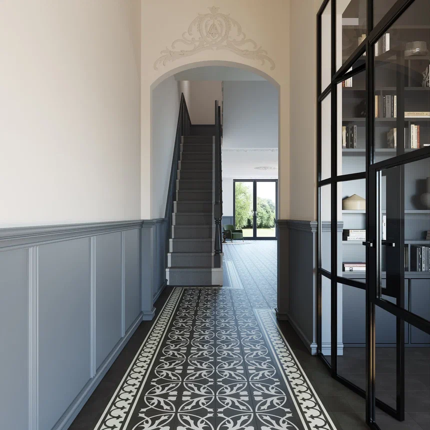 Кварцвиниловая плитка "Invictus" Victorian Deco Charcoal (229*229*2,5мм) — купить в Брянске