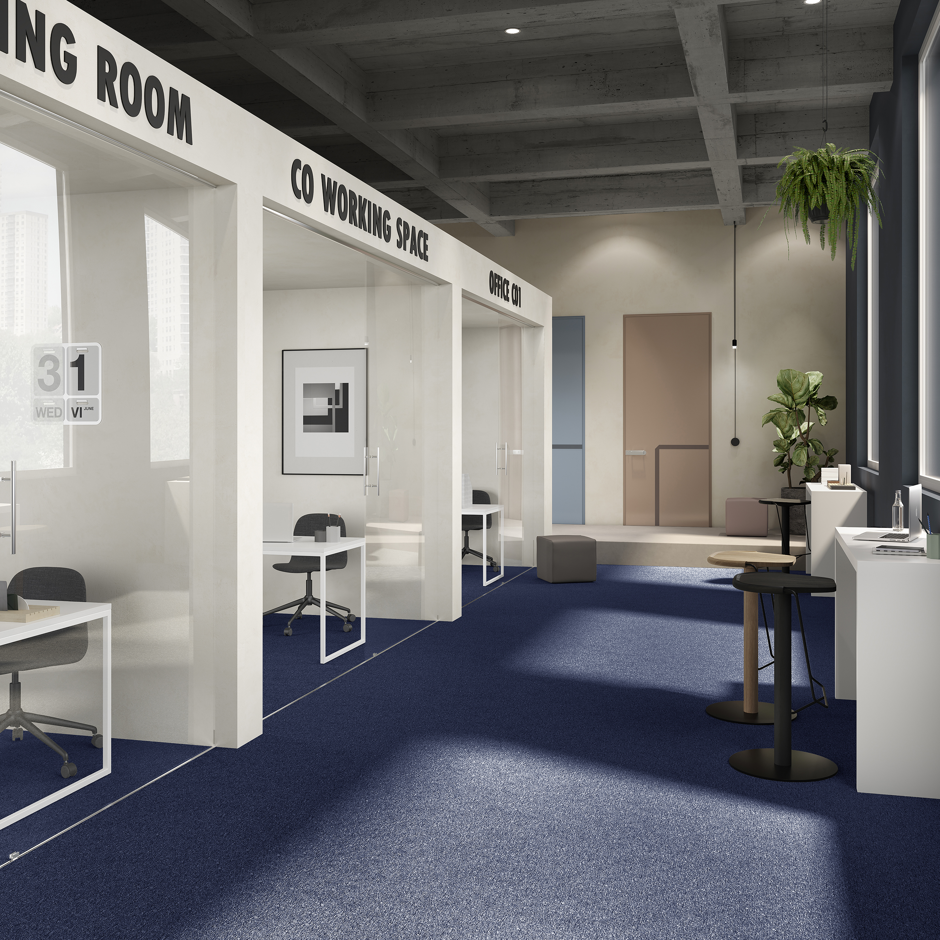 Ковровая плитка Medusa Tile 77 (500*500*5 мм) — купить в Брянске