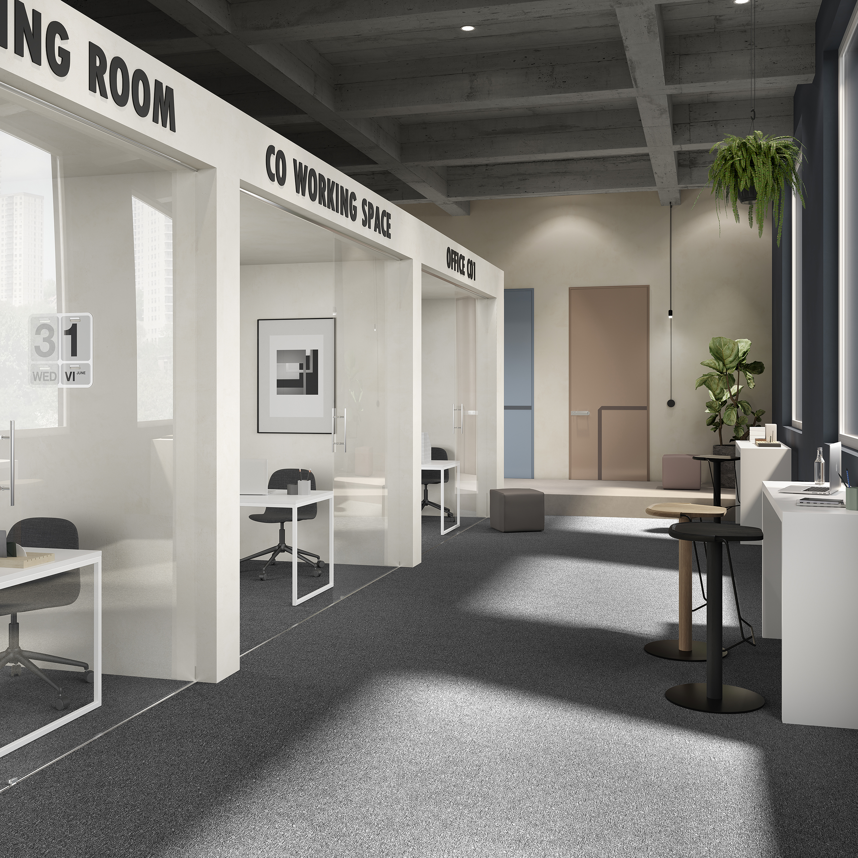 Ковровая плитка Medusa Tile 98 (500*500*5 мм) — купить в Брянске